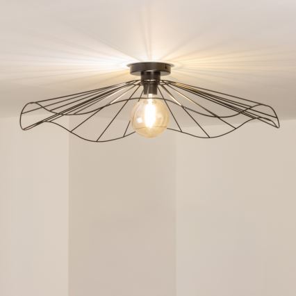 Brilagi - LED Přisazený lustr CERIA WIRE 1xE27/40W/230V pr. 80 cm černá