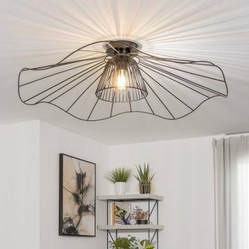 Brilagi - LED Přisazený lustr CERIA WIRE 1xE27/40W/230V pr. 80 cm černá