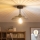 Brilagi - LED Přisazený lustr CERIA WIRE 1xE27/60W/230V pr. 26 cm černá