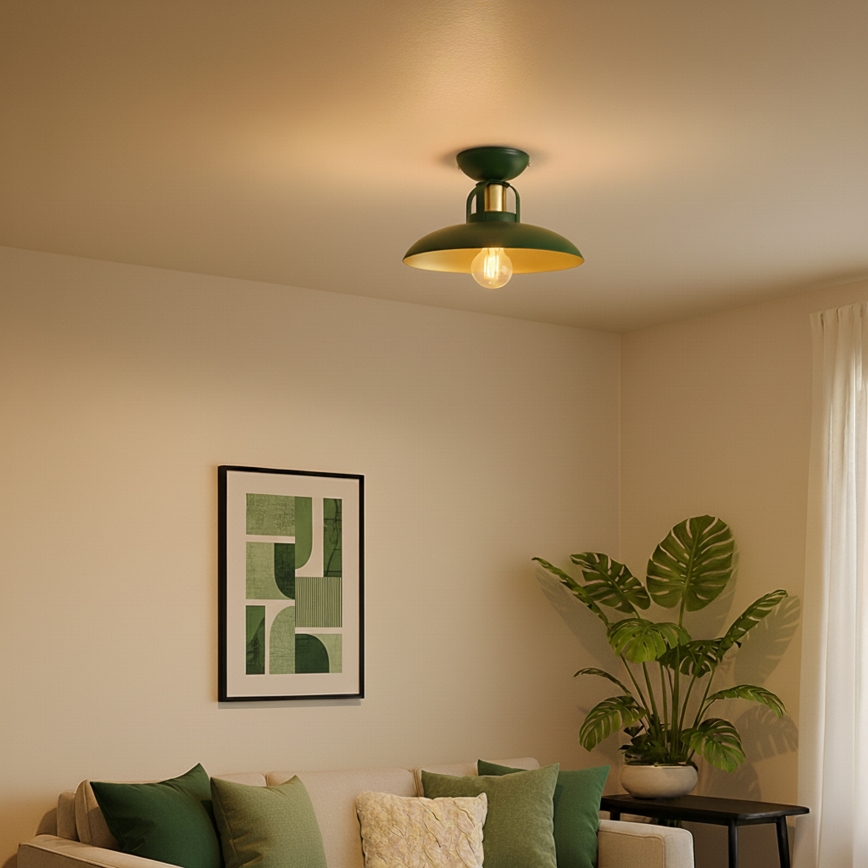 Brilagi - LED Přisazený lustr FLAMENGO 1xE27/60W/230V zelená