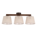 BRILAGI - LED Přisazený lustr LATTE 3xE27/15W/230V borovice/béžová