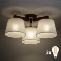 BRILAGI - LED Přisazený lustr LATTE 3xE27/15W/230V borovice/béžová