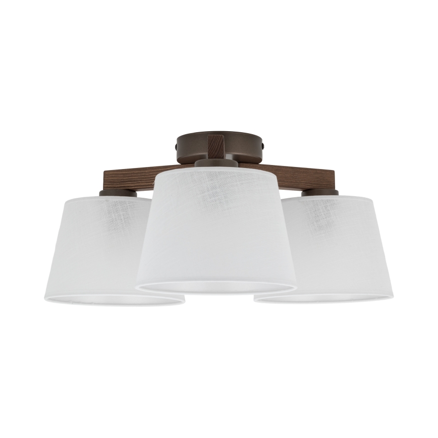 BRILAGI - LED Přisazený lustr LATTE 3xE27/15W/230V borovice/bílá