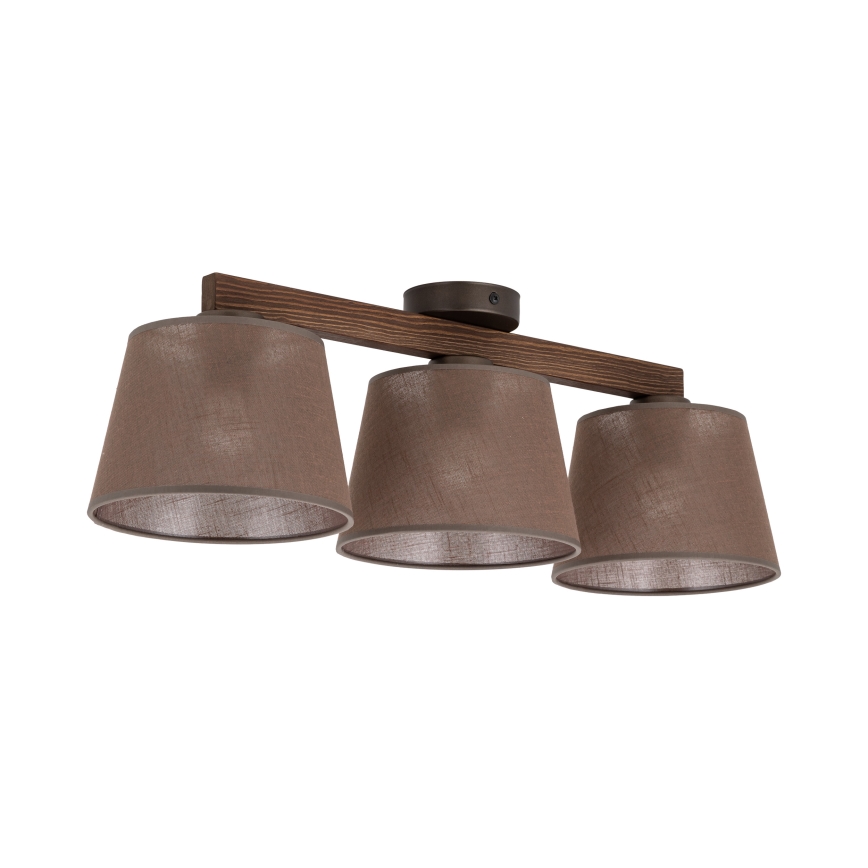 BRILAGI - LED Přisazený lustr LATTE 3xE27/15W/230V borovice/hnědá