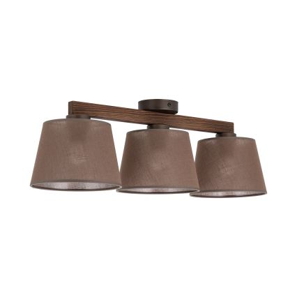 BRILAGI - LED Přisazený lustr LATTE 3xE27/15W/230V borovice/hnědá