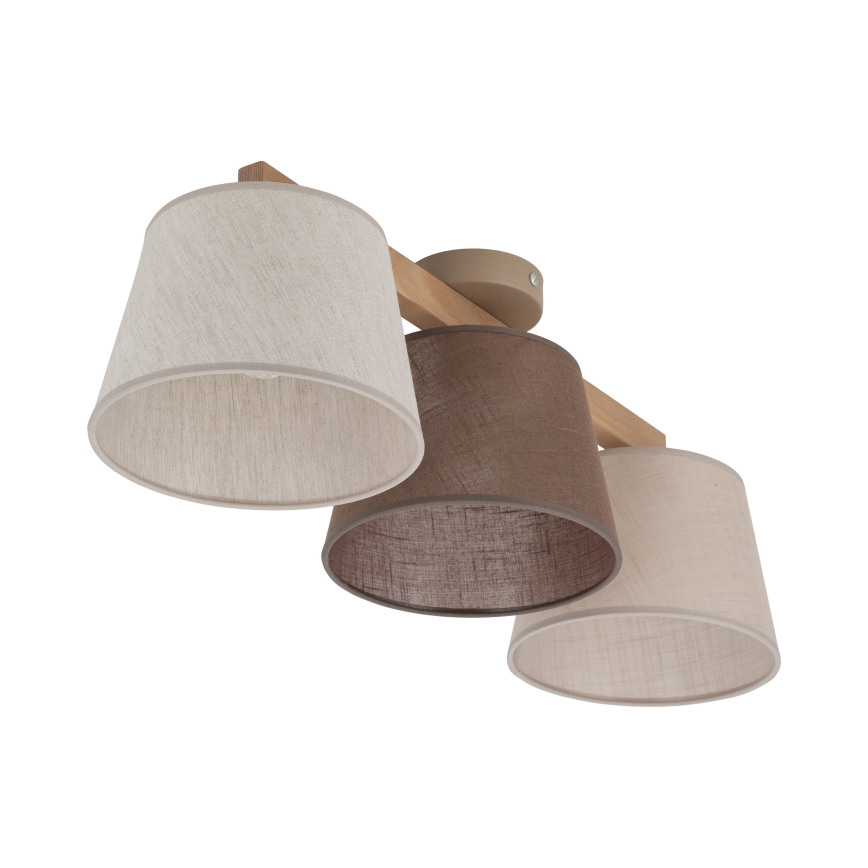 BRILAGI - LED Přisazený lustr LATTE 3xE27/15W/230V borovice/mix