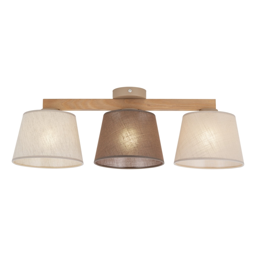 BRILAGI - LED Přisazený lustr LATTE 3xE27/15W/230V borovice/mix