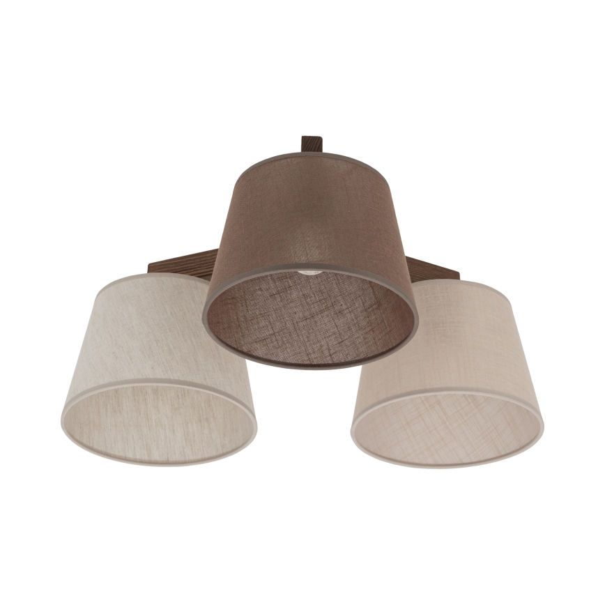 BRILAGI - LED Přisazený lustr LATTE 3xE27/15W/230V borovice/mix