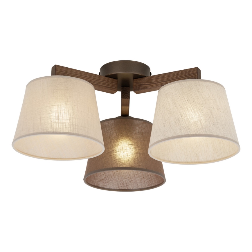 BRILAGI - LED Přisazený lustr LATTE 3xE27/15W/230V borovice/mix
