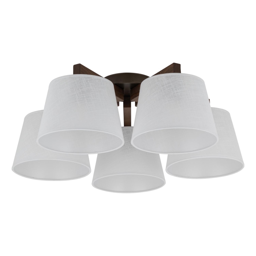BRILAGI - LED Přisazený lustr LATTE 5xE27/15W/230V borovice/bílá