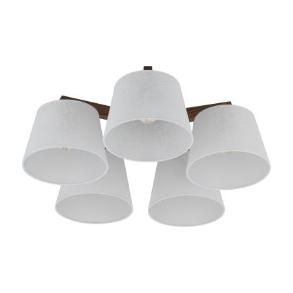 BRILAGI - LED Přisazený lustr LATTE 5xE27/15W/230V borovice/bílá