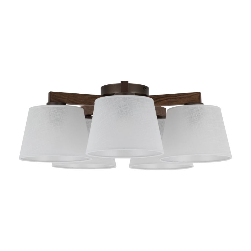 BRILAGI - LED Přisazený lustr LATTE 5xE27/15W/230V borovice/bílá