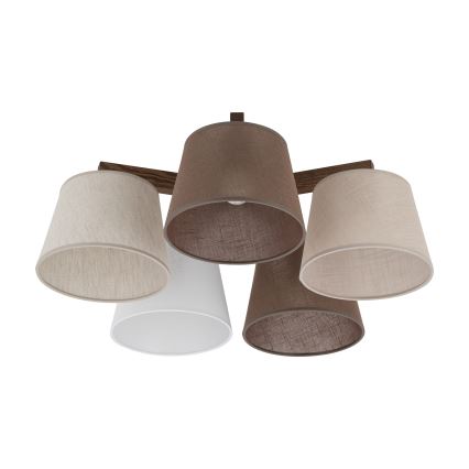 BRILAGI - LED Přisazený lustr LATTE 5xE27/15W/230V borovice/mix