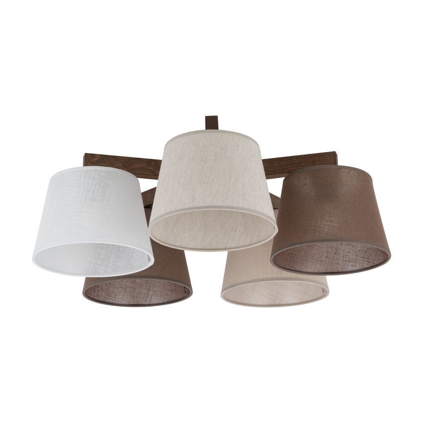 BRILAGI - LED Přisazený lustr LATTE 5xE27/15W/230V borovice/mix