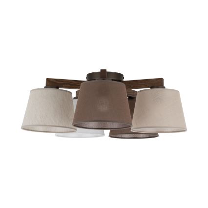 BRILAGI - LED Přisazený lustr LATTE 5xE27/15W/230V borovice/mix