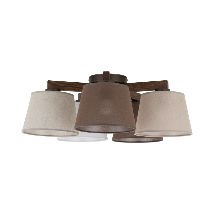 BRILAGI - LED Přisazený lustr LATTE 5xE27/15W/230V borovice/mix
