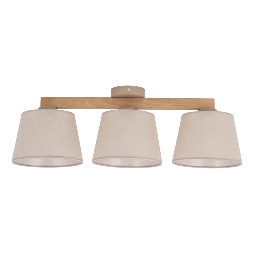 BRILAGI - LED Přisazený lustr LATTE SABIA 3xE27/15W/230V borovice/béžová
