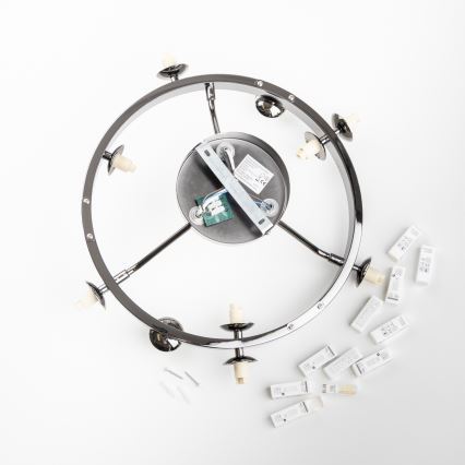 Brilagi - LED Přisazený lustr MILLA 10xG9/3W/230V lesklý chrom/kouřová