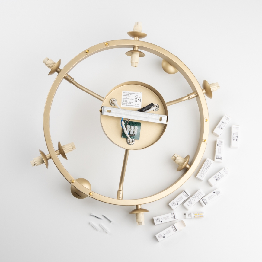 Brilagi - LED Přisazený lustr MILLA 10xG9/3W/230V zlatá/bílá