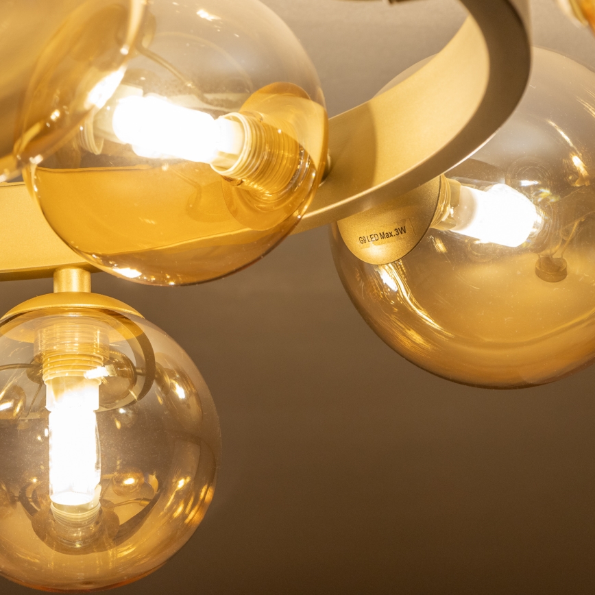 Brilagi - LED Přisazený lustr MILLA 10xG9/3W/230V zlatá