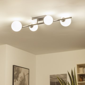 Brilagi - LED Přisazený lustr MILLA 4xG9/3W/230V černý chrom/bílá