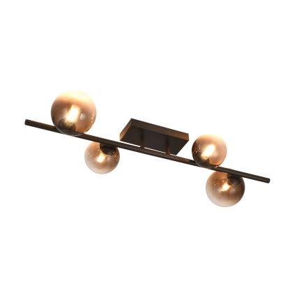 Brilagi - LED Přisazený lustr MILLA 4xG9/3W/230V hnědá/kouřová hnědá