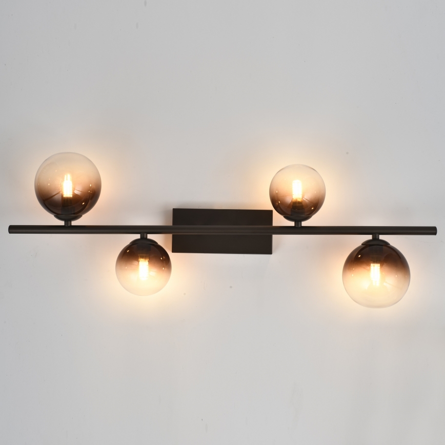 Brilagi - LED Přisazený lustr MILLA 4xG9/3W/230V hnědá/kouřová hnědá
