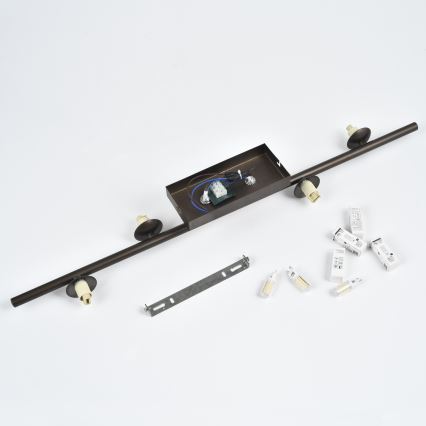 Brilagi - LED Přisazený lustr MILLA 4xG9/3W/230V hnědá/kouřová hnědá