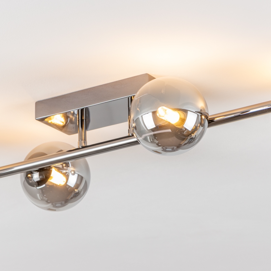 Brilagi - LED Přisazený lustr MILLA 4xG9/3W/230V lesklý chrom/kouřová