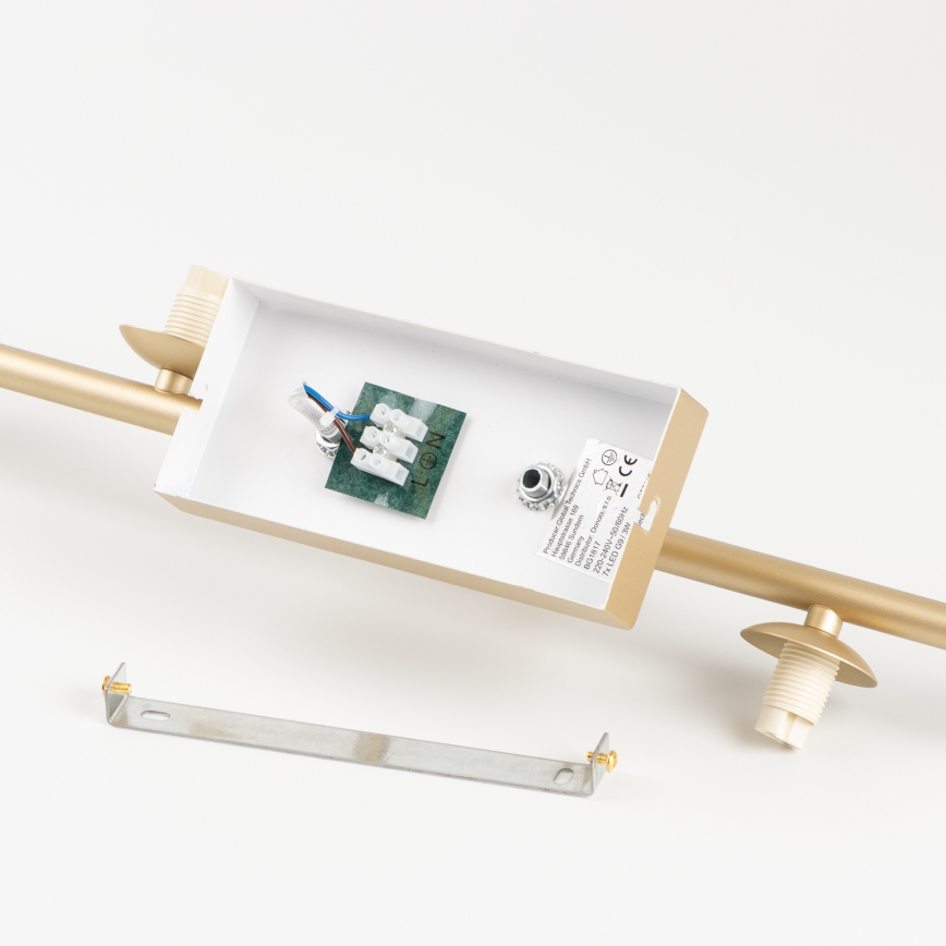 Brilagi - LED Přisazený lustr MILLA 4xG9/3W/230V zlatá/kouřová