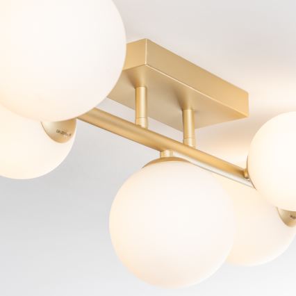 Brilagi - LED Přisazený lustr MILLA 7xG9/3W/230V zlatá/bílá