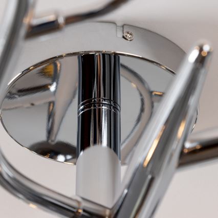 Brilagi - LED Přisazený lustr MISTEL 15xG9/3W/230V lesklý chrom/kouřová