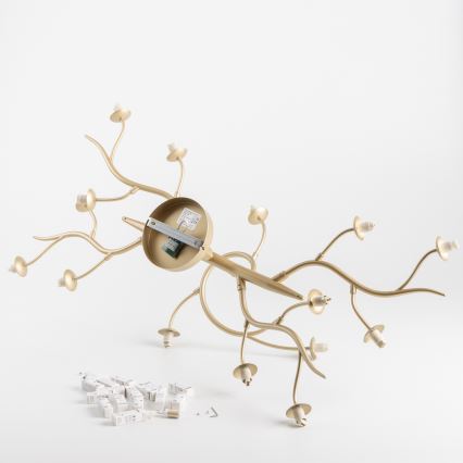 Brilagi - LED Přisazený lustr MISTEL 15xG9/3W/230V zlatá