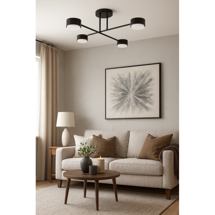 Brilagi - LED Přisazený lustr MONO 4xGX53/30W/230V černá