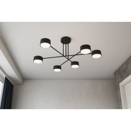 Brilagi - LED Přisazený lustr MONO 6xGX53/30W/230V černá