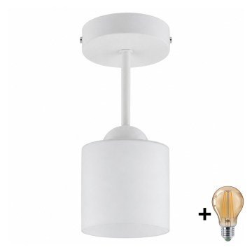 BRILAGI - LED Přisazený lustr RETRO GLASS 1xE27/60W/230V pr. 10 cm bílá