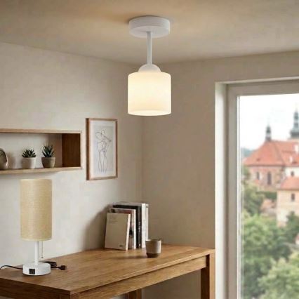 BRILAGI - LED Přisazený lustr RETRO GLASS 1xE27/60W/230V pr. 10 cm bílá