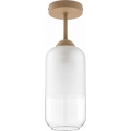 BRILAGI - LED Přisazený lustr RETRO GLASS 1xE27/60W/230V pr. 14 cm béžová/bílá