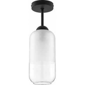 BRILAGI - LED Přisazený lustr RETRO GLASS 1xE27/60W/230V pr. 14 cm černá/bílá