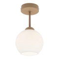 BRILAGI - LED Přisazený lustr RETRO GLASS 1xE27/60W/230V pr. 15 cm béžová/bílá