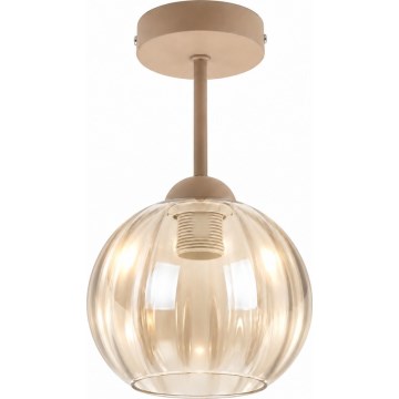 BRILAGI - LED Přisazený lustr RETRO GLASS 1xE27/60W/230V pr. 18 cm béžová/kouřová béžová