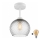 BRILAGI - LED Přisazený lustr RETRO GLASS 1xE27/60W/230V pr. 18 cm bílá/kouřová šedá