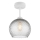 BRILAGI - LED Přisazený lustr RETRO GLASS 1xE27/60W/230V pr. 25 cm bílá/kouřová šedá