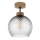 BRILAGI - LED Přisazený lustr RETRO GLASS 1xE27/60W/230V pr. 25 cm dub/kouřová šedá