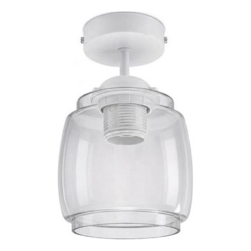 BRILAGI - LED Přisazený lustr RETRO GLASS 1xE27/60W/230V pr. 26 cm bílá/kouřová šedá