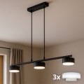 BRILAGI - LED RBG+CCT Stmívatelný lustr na lanku MONO 3xGX53/14W/230V 2700-6500K Wi-Fi Tuya černá