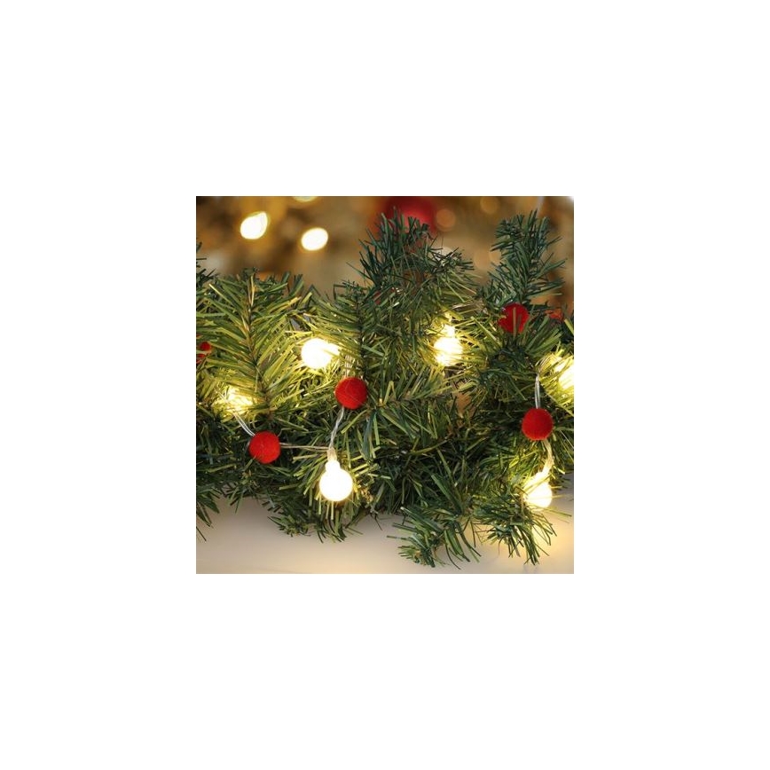 Brilagi - LED  řetěz 20xLED/2xAA 1,8m teplá bílá