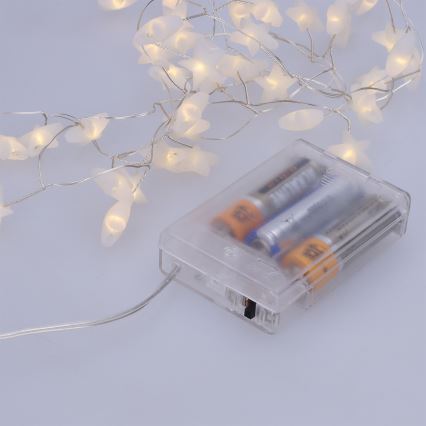 Brilagi - LED  řetěz 40xLED/3xAA 1,8m teplá bílá hvězdy