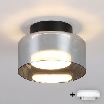 Brilagi - LED RGB+CCT Stmívatelné bodové svítidlo AURA LUX 1xGX53/14W/230V 2700-6500K Wi-Fi Tuya černá/kouřová