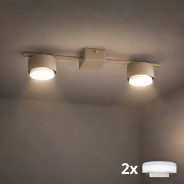 Brilagi - LED RGB+CCT Stmívatelné bodové svítidlo MONO 2xGX53/14W/230V 2700-6500K Wi-Fi Tuya béžová